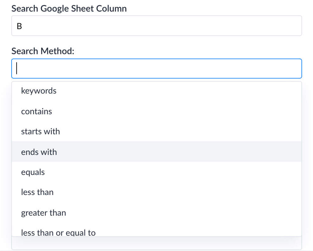 Google Sheets Manychat